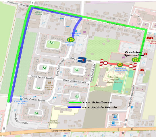 BM Gotha Clara-Zetkin-Str. (Gustav-Freytag-Gymnasium) 16.06.25 - 15.08.25