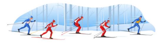 Biathlon-Illustration