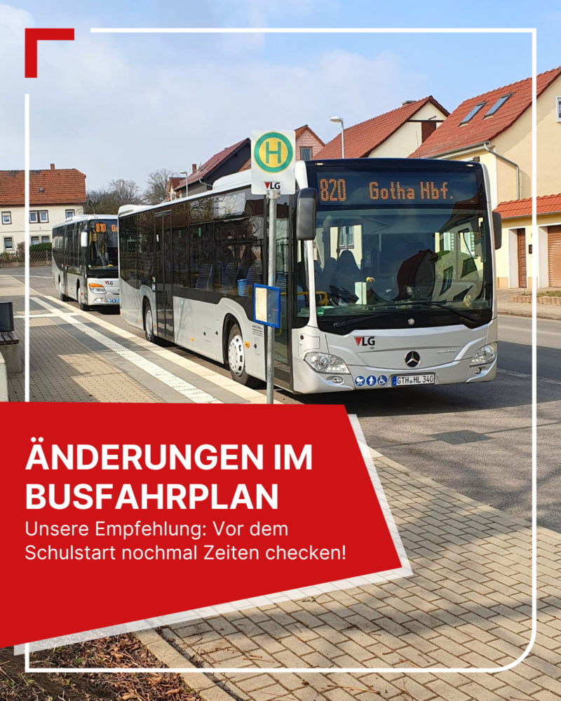 Fahrplananpassungen zum neuen Schuljahr
