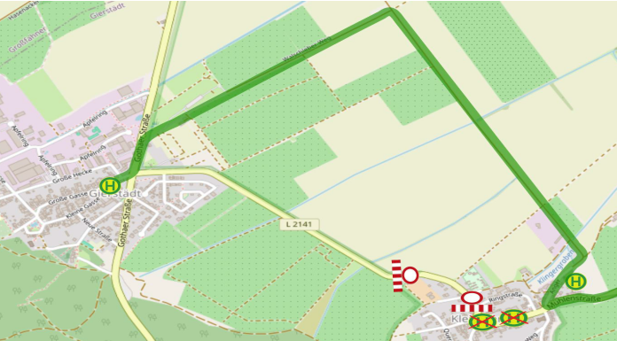 Straßensperrung Gierstädt - Kleinfahner vom 06.07.26 bis 10.07.26