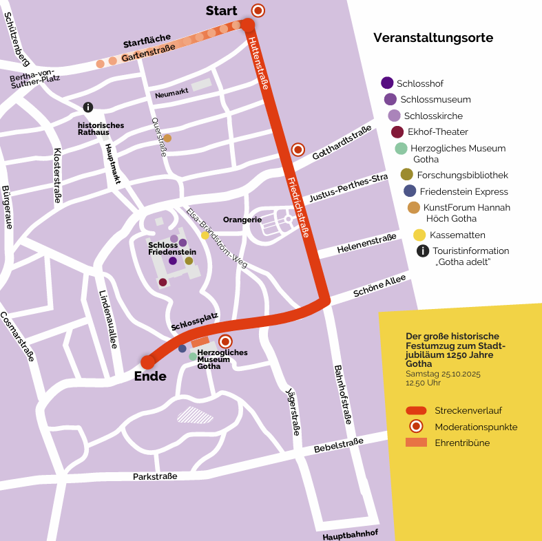 Streckenverlauf hist. Festumzug